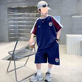 童装男童夏装套装2026新款夏季薄款男孩运动大儿童夏款短袖酷帅潮