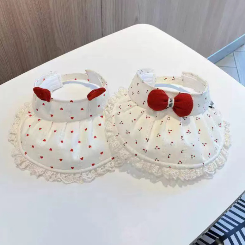 Casual Sonnenhut Für Babys Und Mädchen Mit Großer Krempe Kirsche_voghion.com