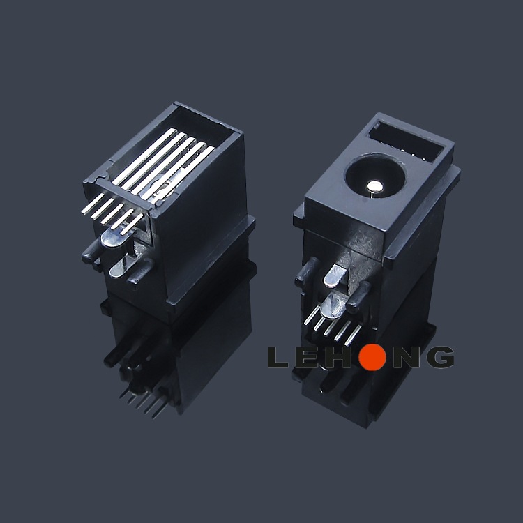 DC-005带检测脚-带多脚DC/板上型DC3A大电流/直流电源母座/DC母座