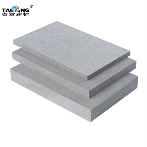 Tablero decorativo de cemento al por mayor de fábrica Tablero decorativo de agua clara Tablero decorativo de tablero de presión de cemento de fibra gris claro image 6