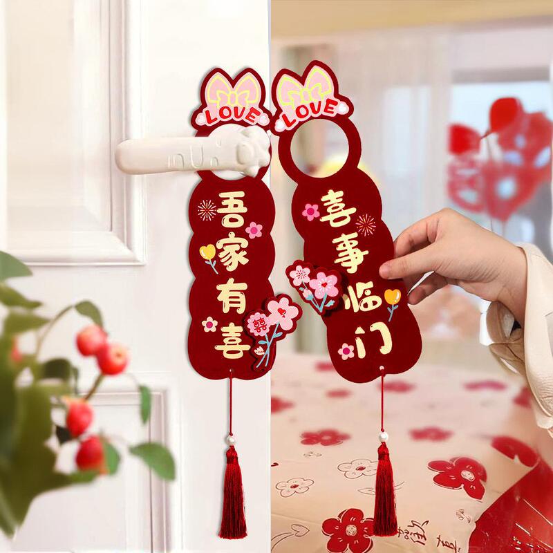 Wedding room layout wedding word door handle pendant suit woman bedroom man's new house decoration supplies wholesale