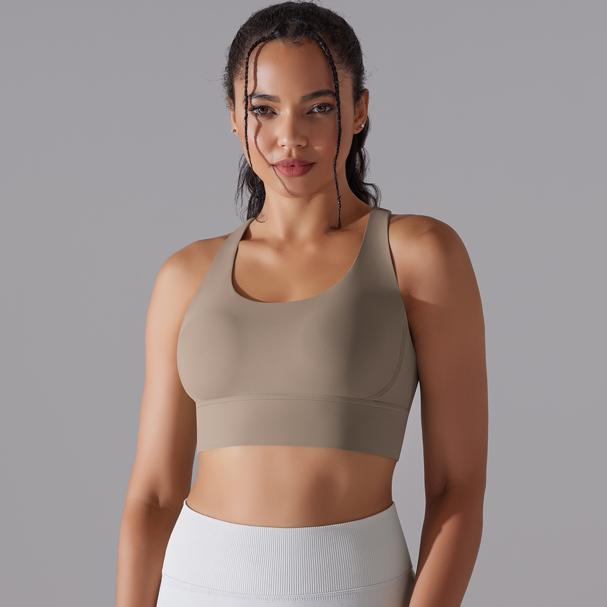127g Weight Sleeveless Sleeve Length Nylon, Spandex Fabric Type Short Top Length Halter Crisscross Tank Tops Type Fitness, Yoga Occasion U Neck Neckline Solid Color Pattern Sports Style Sports Solid Color Nylon Spandex U Neck Active Tops Halter Crisscross Tank 99
