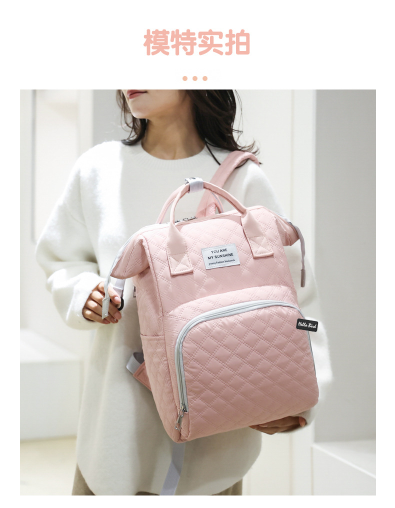 Fashionable Korean-style double-shoulder mommy bag, multi-functional maternity bag, large-capacity baby and maternal products storage bag, milk storage bag undefined