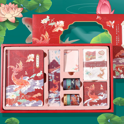 Chinese style handbook gift box set Chaohua Chengqian handbook literary retro handbook palace cultural creative classical gift