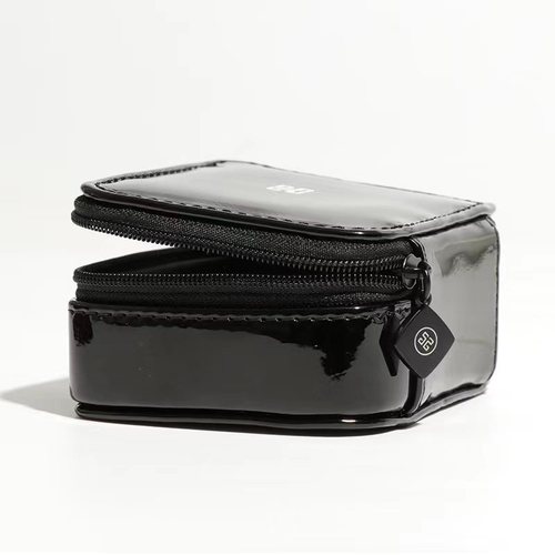 2024 New Cosmetic Case Mini Storage Lipstick Bag High-end Patent Belt Cosmetic Mirror Small Box Cosmetic Women's Bag