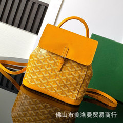 新品ペア花ペア版ランドセル犬の歯ミニファッションリュックサック本革カバン男女小さいトートgoyard