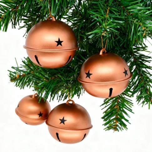 Multi-Specification Five-Star Matte Gold Bells for Christmas Decoration | Giant Christmas Bell | Vintage Golden Bell
