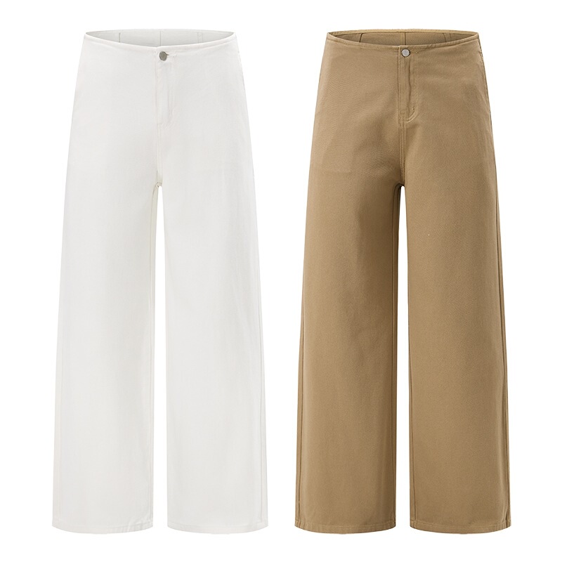 2026 new popular style, no waistband, no elastic waistband, designer women's pants, versatile straight-leg jeans, casual pants, white 2026 new popular style, no waistband, no elastic waistband, designer women's pants, versatile straight-leg jeans, casual pants, white