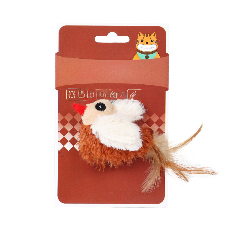 Игрушка для кошек птица со звуком