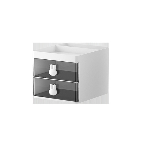 Multifunctional cosmetics storage box, skin care products, desktop pen holder, drawer storage rack, dust-proof stationery desktop cabinet