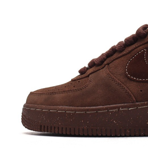 High Version Air Force One Af1 Chocolate Casual Shoes Low-Top Thick-Soled Men's and Women's Versatile Trbottomyy Sneakers Akita Shoes