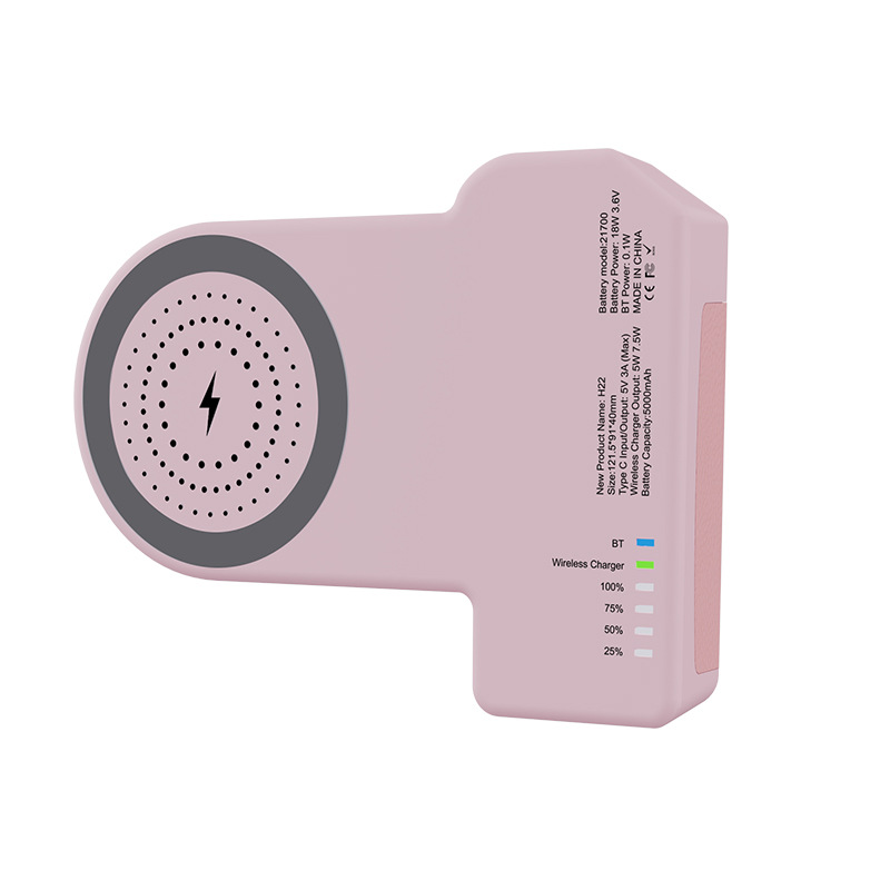 Nueva Barra de carga inalámbrica multifuncional de la Cámara de Bluetooth del soporte 5W 5000mAh W del teléfono móvil con la batería