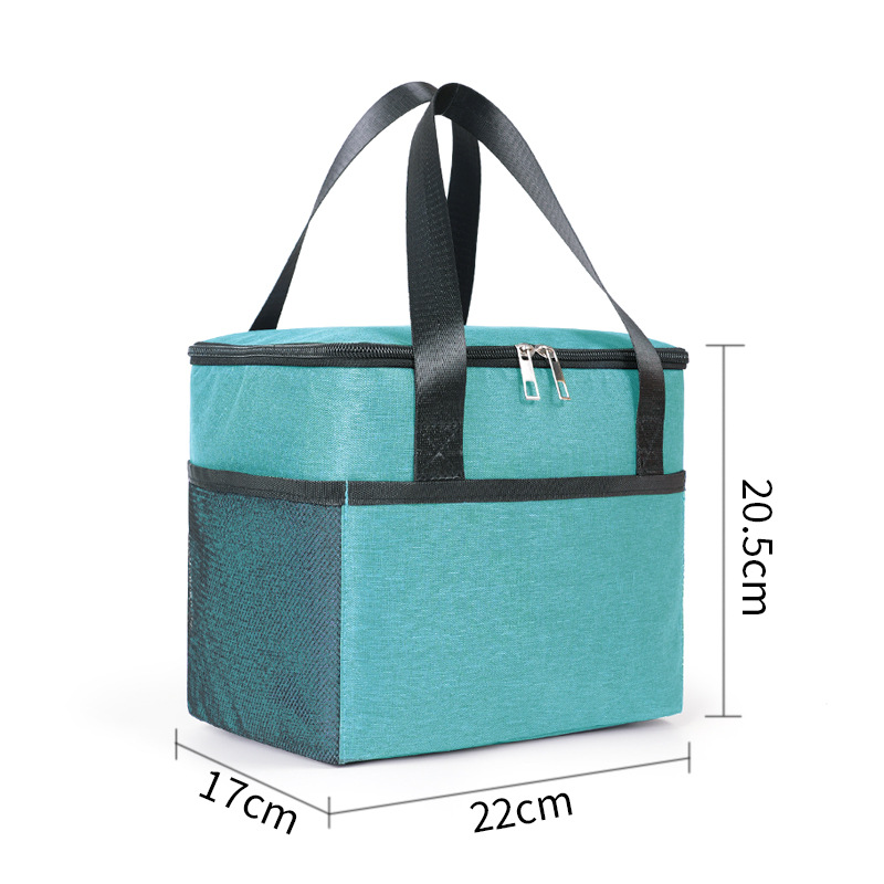 Bolsa de almuerzo portátil simple, bolsa de almuerzo, bolsa de aislamiento térmico, bolsa de picnic al aire libre para el trabajo y la escuela, bolsa de alimentos frescos, bolsa de hielo, bolsa de bento