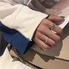 Retro universal ring, silver 925 sample, internet celebrity, simple and elegant design, on index finger