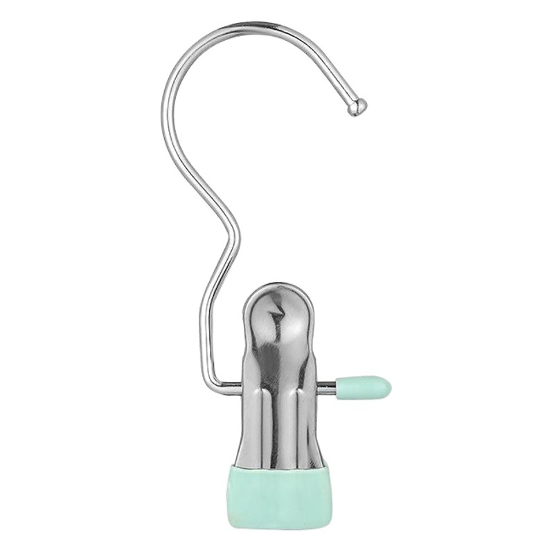 Clip de gancho multifuncional sombrero sin costuras clip colgante tela cuero antideslizante clip calcetines de secado clip portátil pequeño clip