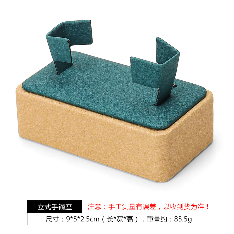 공작새 파랑 스탠드형 팔찌 거치대; 사이즈는 상세 이미지 참고