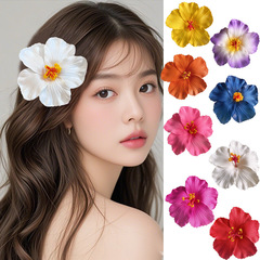 模擬プルメリア ファジオフラワー ハワイアンフラワー ヘッドドレス アクセサリー ドライフラワー ヘアピン