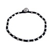 One bead bracelet, woven ankle bracelet suitable for men and women, retro accessory for beloved, silver 925 sample, simple and elegant design