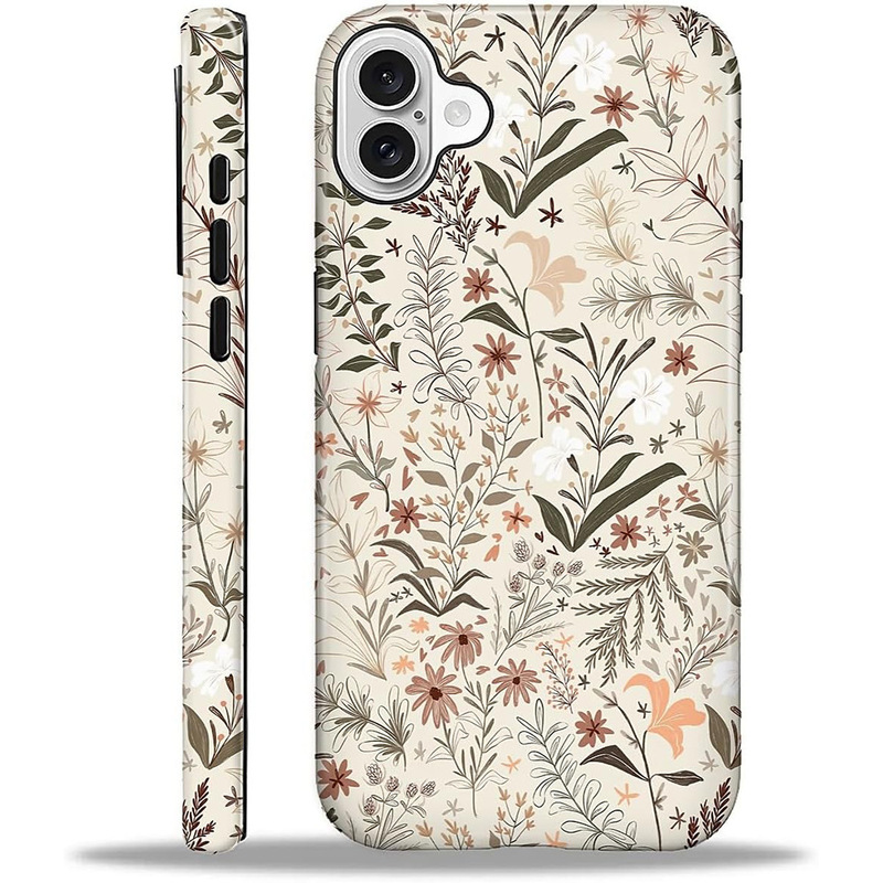 【Magsafe Magnetic】Cross-Border Exclusive Bohemian Wildflower Summer Phone Case for Apple 13/14 Pro Max