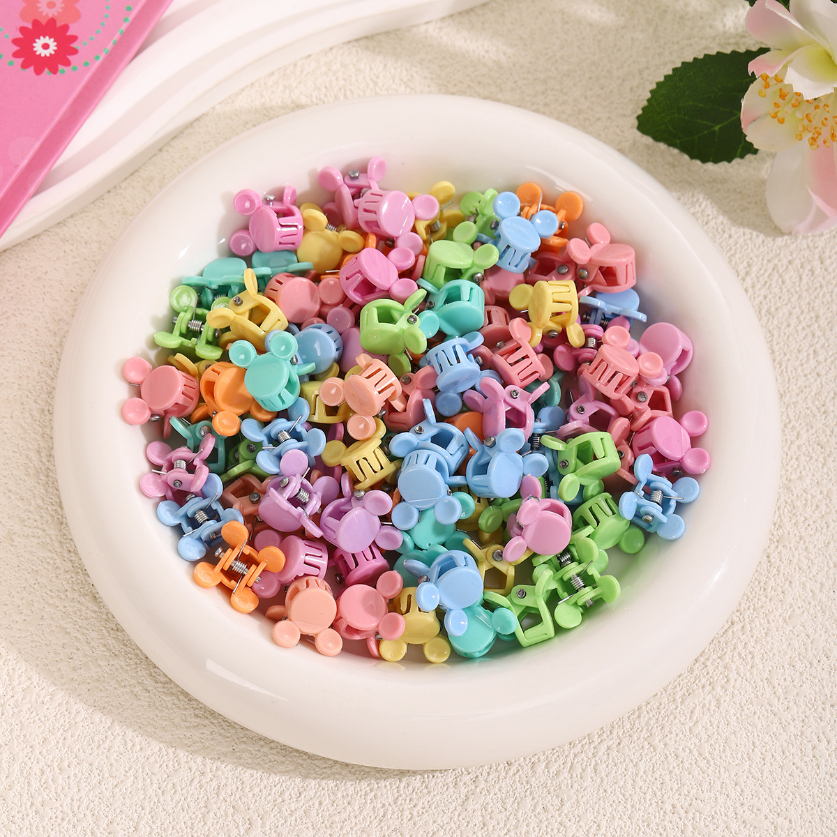 Niños pequeños clip de agarre de color niñas bebé lindas tarjetas de cabello princesa tocado pequeño clip mini clip