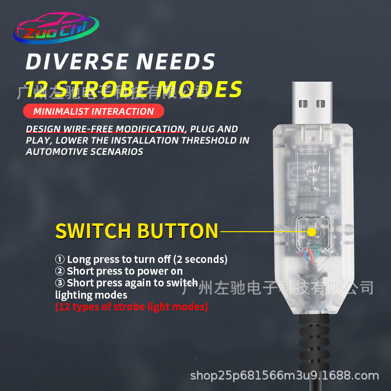 车载恶魔之眼LED车贴前后玻璃表情灯USB通电屏幕灯|undefined