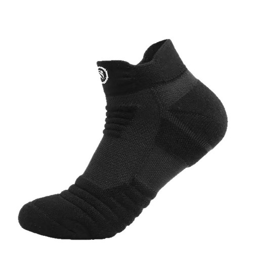 Cross-border socks Men's professional sports socks Spring and summer short socks mesh breathable running basketball socks with thick terry bottom
