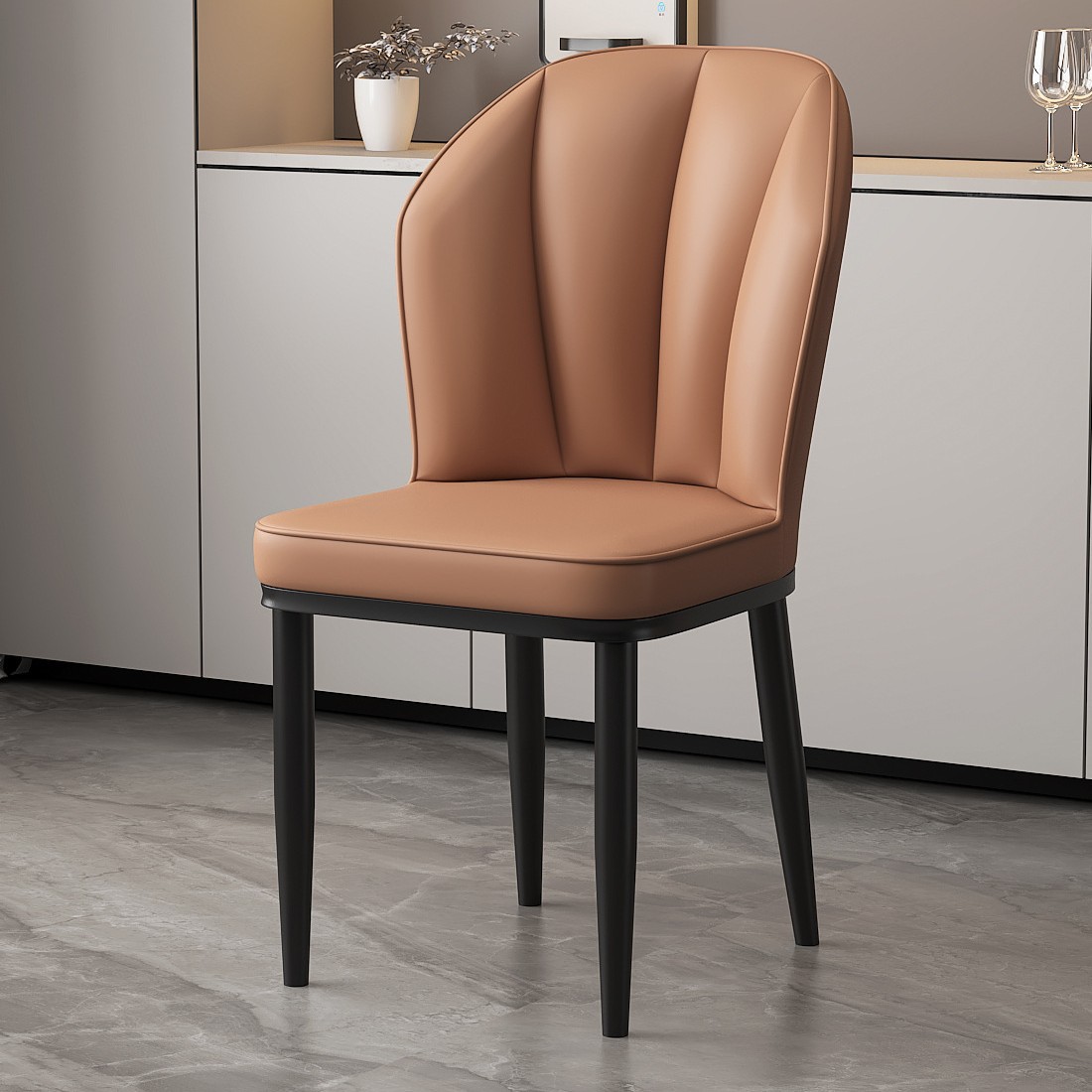 카키블랙 다리 [심플 스타일] 빵의자 업그레이드 및 강화 버전