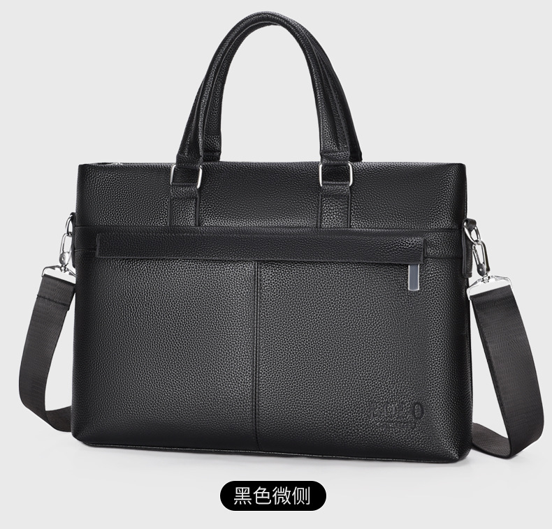 Amazon men's business trip handbag, business office computer bag, large-capacity casual and fashionable single-shoulder crossbody bag undefined
