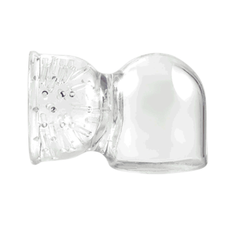 Big AV stick vibrator head cover TPR penis cover men's massage training masturbation head cover accessories factory wholesale