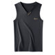 2025 Summer V-neck New Men's Wide Shoulder Chinese Vest All-match Slim-fit Sleeveless T-shirt Sports Top Handsome