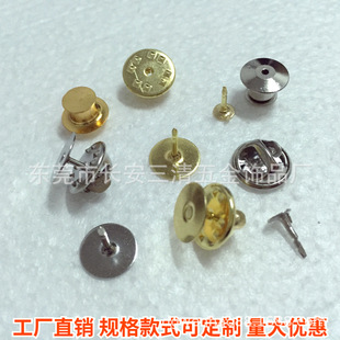 Golden brass badge stainless steel, 10mm