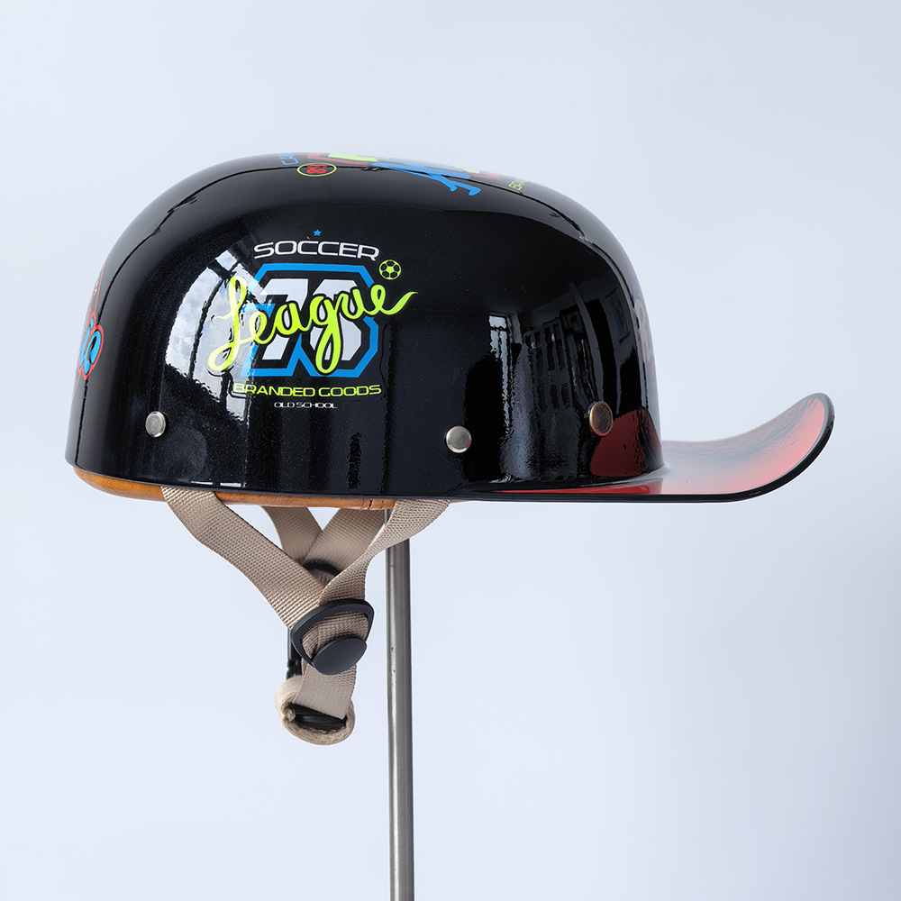 Motorcycle helmet, electric vehicle helmet, riding safety helmet, unisex half helmet 305