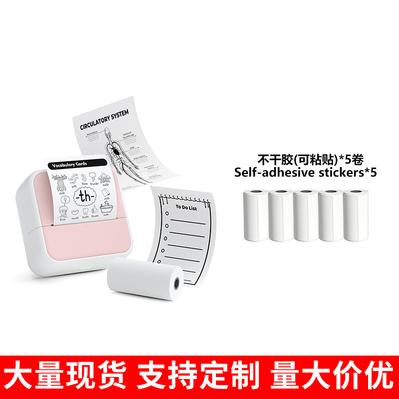 S1 pink + 5 rolls of official stickers