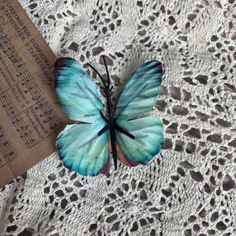 蝴蝶花头 枯枝蝴蝶 背景墙DIY拍照道具假花 写真馆立体蝴蝶仿真花|undefined
