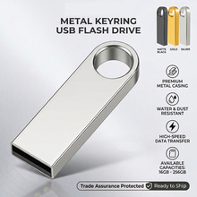 Ready to Ship Metal Keyring USB Flash Drive 16G 32G 64G 128G