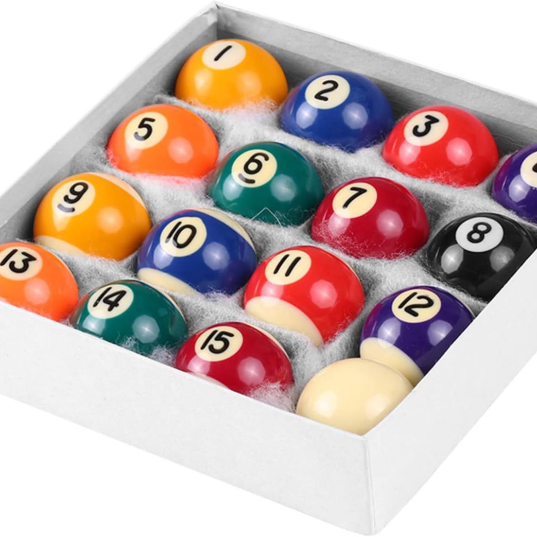 Mini Billiard Balls Set 16 piezas de billar 25/32mm resina mini juego de billar