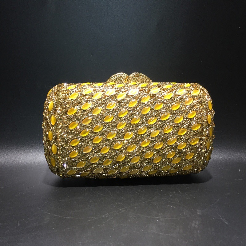 * BL108 bolsas de diamante de diamante de metal de cristal de aire bolsas de diamante bolsas de mano bolsas de diamantes de ojo de gato bolsas de oro