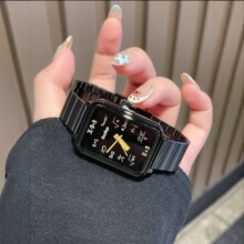 GCCLIYO学生表数学公式个性石英表女款简约轻奢小众方形情侣手表