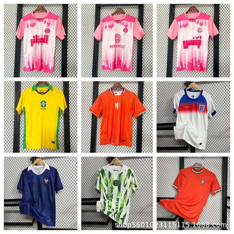 2526 New National Team Brazil Japan Netherlands Germany Mexico Argentina Portugal Jersey Football Uniform