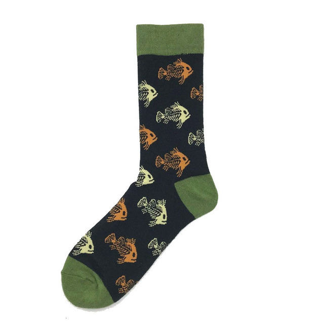 Colorful Men's Socks Cotton Cute Monkey Fish Pattern Fashion Street Wear Novelty Clown Flower Funny Colorful Men's Socks Cotton Cute Monkey Fish Pattern Fashion Street Wear Novelty Clown Flower Funny