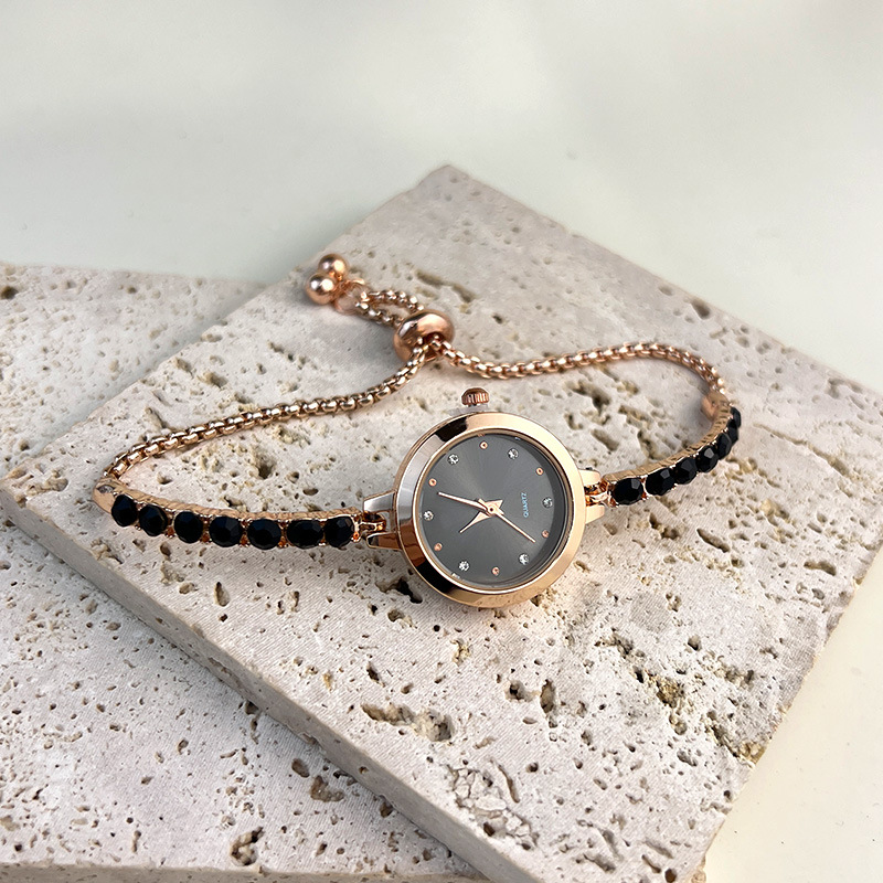 Women's Quartz Watch Colorful Diamonds Bracelet Style Elegant_voghion.com
