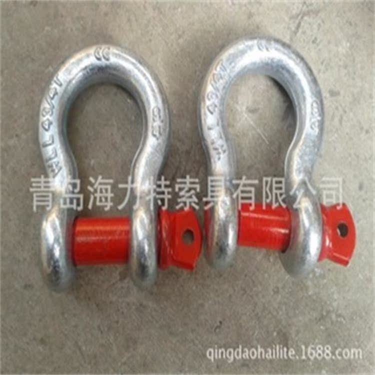 厂家生 产弓形卸扣 高强度起重卸扣链条连接器U型卡环锁扣保险扣