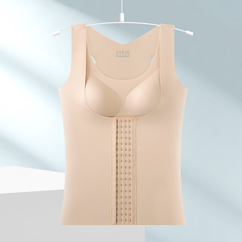 Versión extendida mejorada 4-fila 18-botón corsé cintura contracción vientre que forma la ropa reforzada pecho cintura adelgazamiento corsé sin anillo de acero