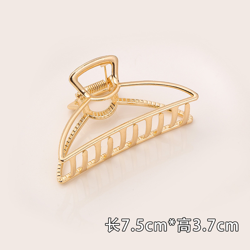 Internet celebridad clip de metal grande clip de tiburón japonés y coreano elegante temperamento espalda Cabeza pelo agarre de alto grado horquilla tocado