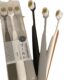 3 Pack ~ Wide Head Fine Hair Adult Household and Family Pack Couple Travel Portable Soft Hair Toothbrush Japanese Style Simple Toothbrush