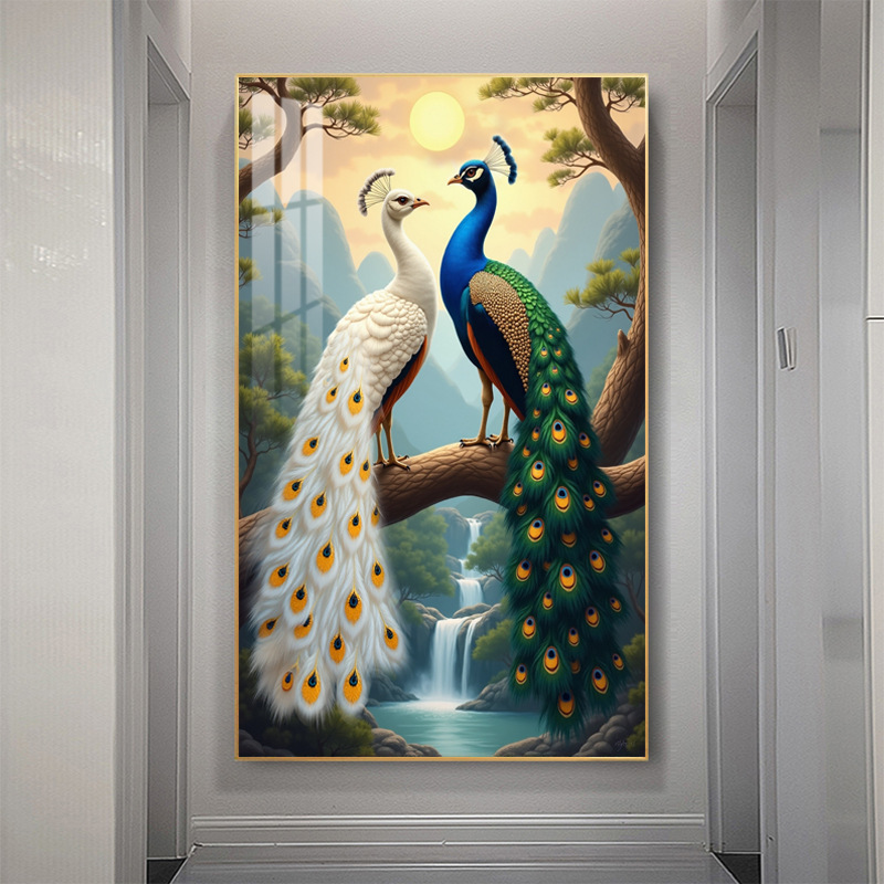 跨境专供大尺寸经典时尚LED灯挂画客厅餐厅酒店艺术高清晶瓷挂画|undefined