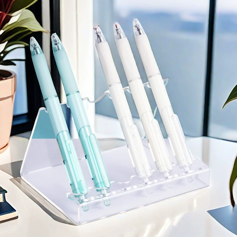 Table acrylic transparent cosmetic creative eyebrow pencil, stand, face mask, brush, storage system, for beauty salons