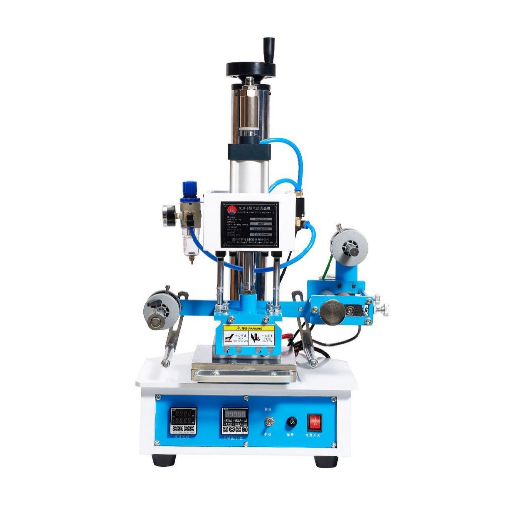 气动烫金机微调工作台烫印高度可调眼镜皮革木头塑料烙印压痕机