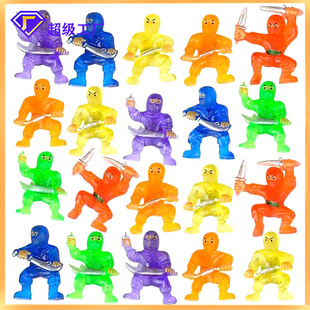 Cross-Border Pvc Mini Japanese Ninja Gashapon Small Toys Mini Ornaments Can Be Put into Gashapon Toys Ready for Sale
