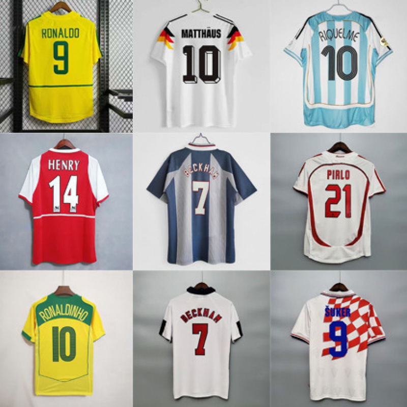 Vintage Football Suit Brazil Germany Inge L AC Inter France Classic Vintage Jersey Star Suit